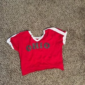 Ohio state tailgate crop top